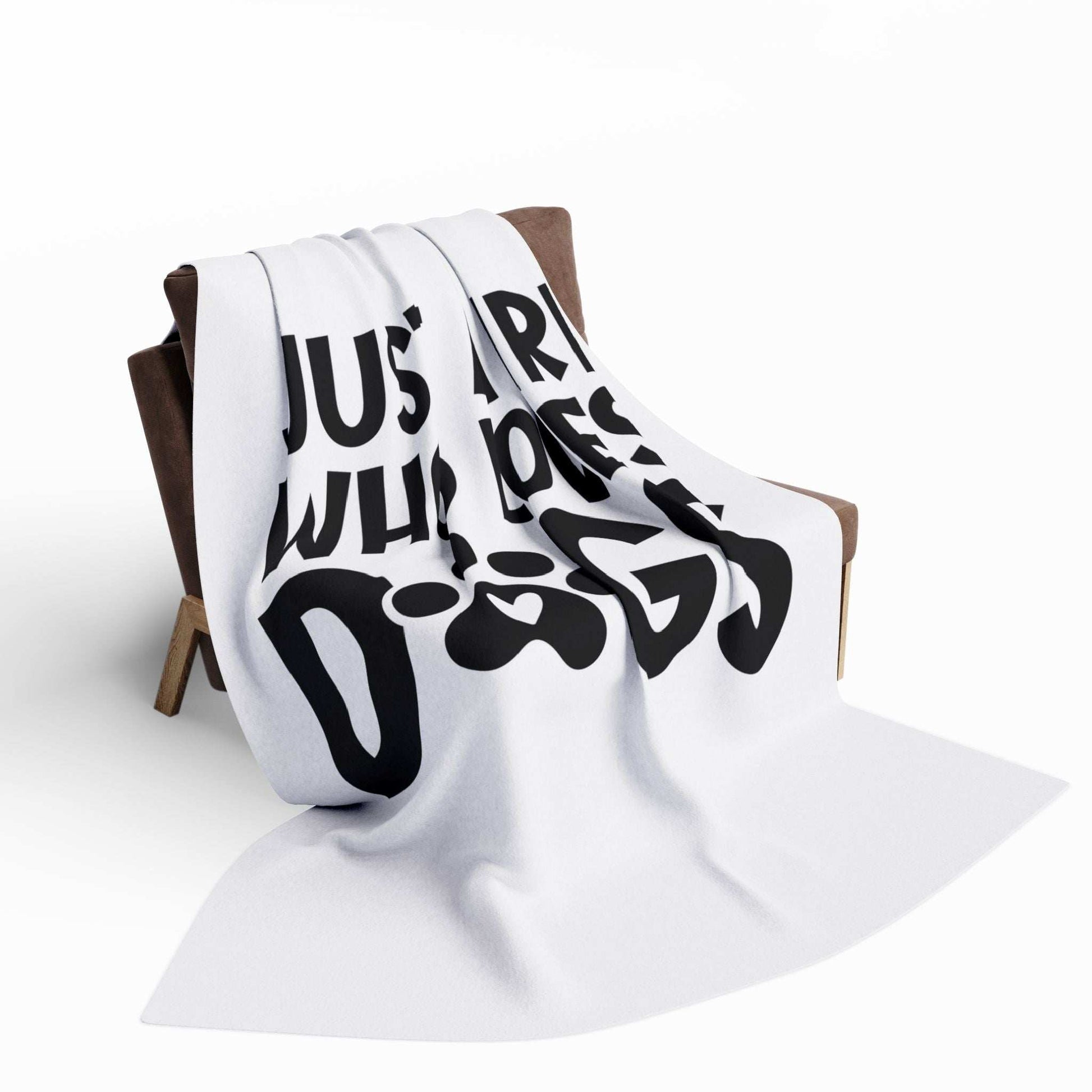 Just a Girl Who Loves Dogs - Fleece Blanket - Purrfect Pet Haven