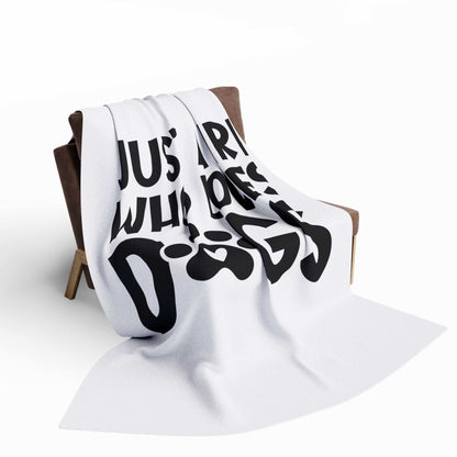 Just a Girl Who Loves Dogs - Fleece Blanket - Purrfect Pet Haven