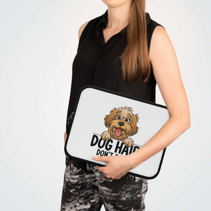 Dog Hair Don't Care Laptop Sleeve - Cute Dog Laptop Case - Purrfect Pet Haven