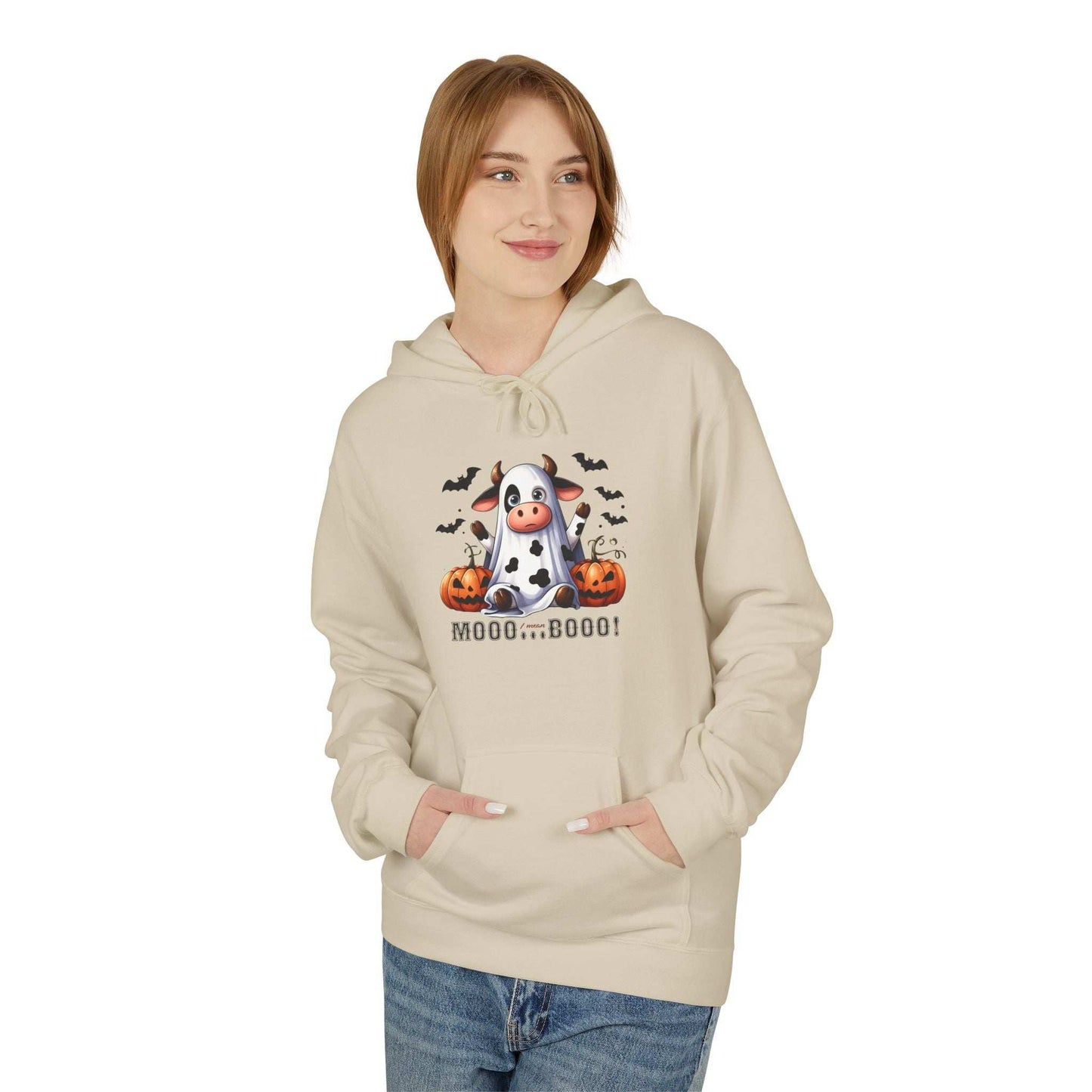 Mooo Cow Hoodie - Soft Fleece Unisex Sweatshirt - Purrfect Pet Haven