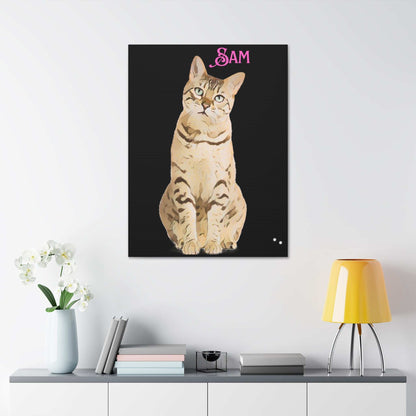 PAW-sonalized Black Canvas Print | Upload Photo~Choose size - Purrfect Pet Haven