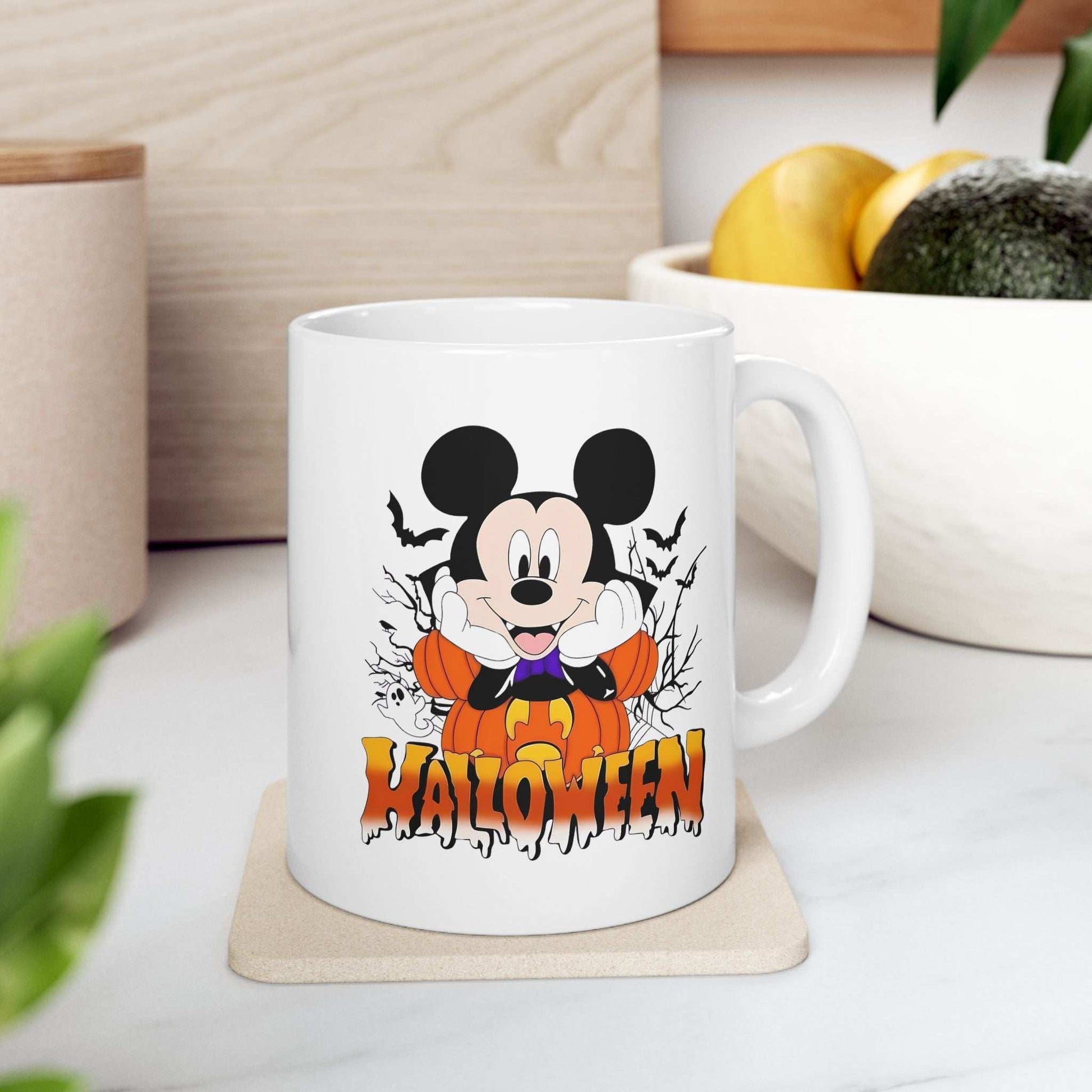 Halloween Ceramic Mug, Spooky Coffee Cup, Trick or Treat Drinkware - Purrfect Pet Haven