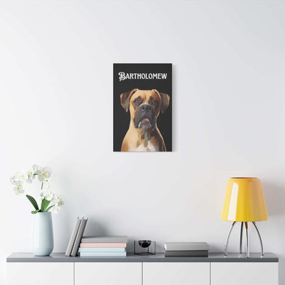 Personalized Dog Canvas Art - Custom Pet Portrait of Bartholomew | Purrfect Pet Haven