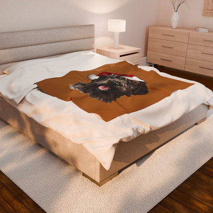 Dog Holiday Plush Blanket - Cozy Christmas Throw for Pet Lovers - Purrfect Pet Haven