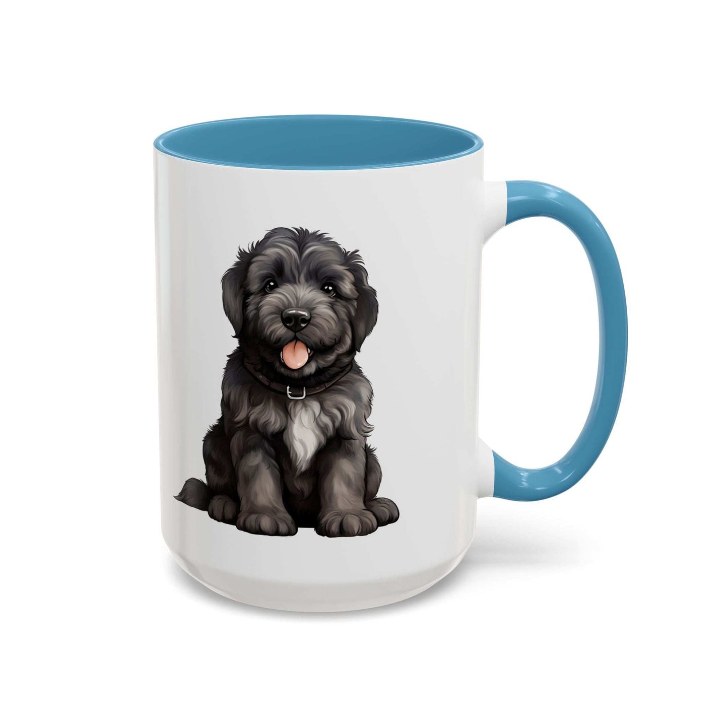 Cute Bouvier Des Flanders Dog Design Accent Coffee Mug - 11oz & 15oz - Purrfect Pet Haven