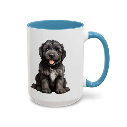 Cute Bouvier Des Flanders Dog Design Accent Coffee Mug - 11oz & 15oz - Purrfect Pet Haven