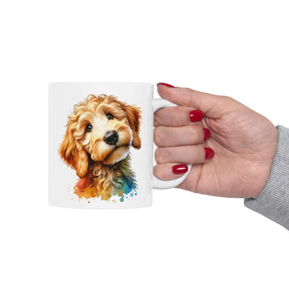 Cute Goldendoodle Dog Lovers Ceramic Mug - 11oz & 15oz - Perfect Gift for Doodle Owners - Purrfect Pet Haven