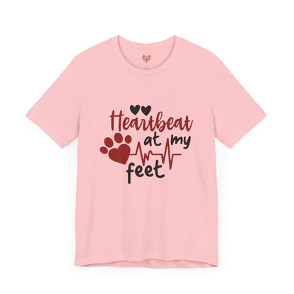 Heartbeat at my Feet - Unisex Tee - Purrfect Pet Haven