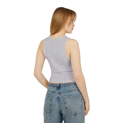 Dog Lover Coffee Micro Rib Racer Tank Top - Purrfect Pet Haven