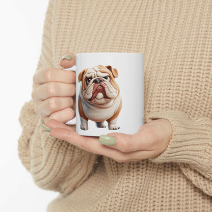 Bulldog Ceramic Mug – Perfect for Dog Lovers, 11oz & 15oz - Purrfect Pet Haven
