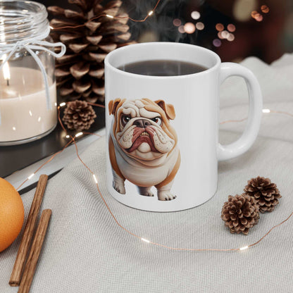Bulldog Ceramic Mug – Perfect for Dog Lovers, 11oz & 15oz - Purrfect Pet Haven