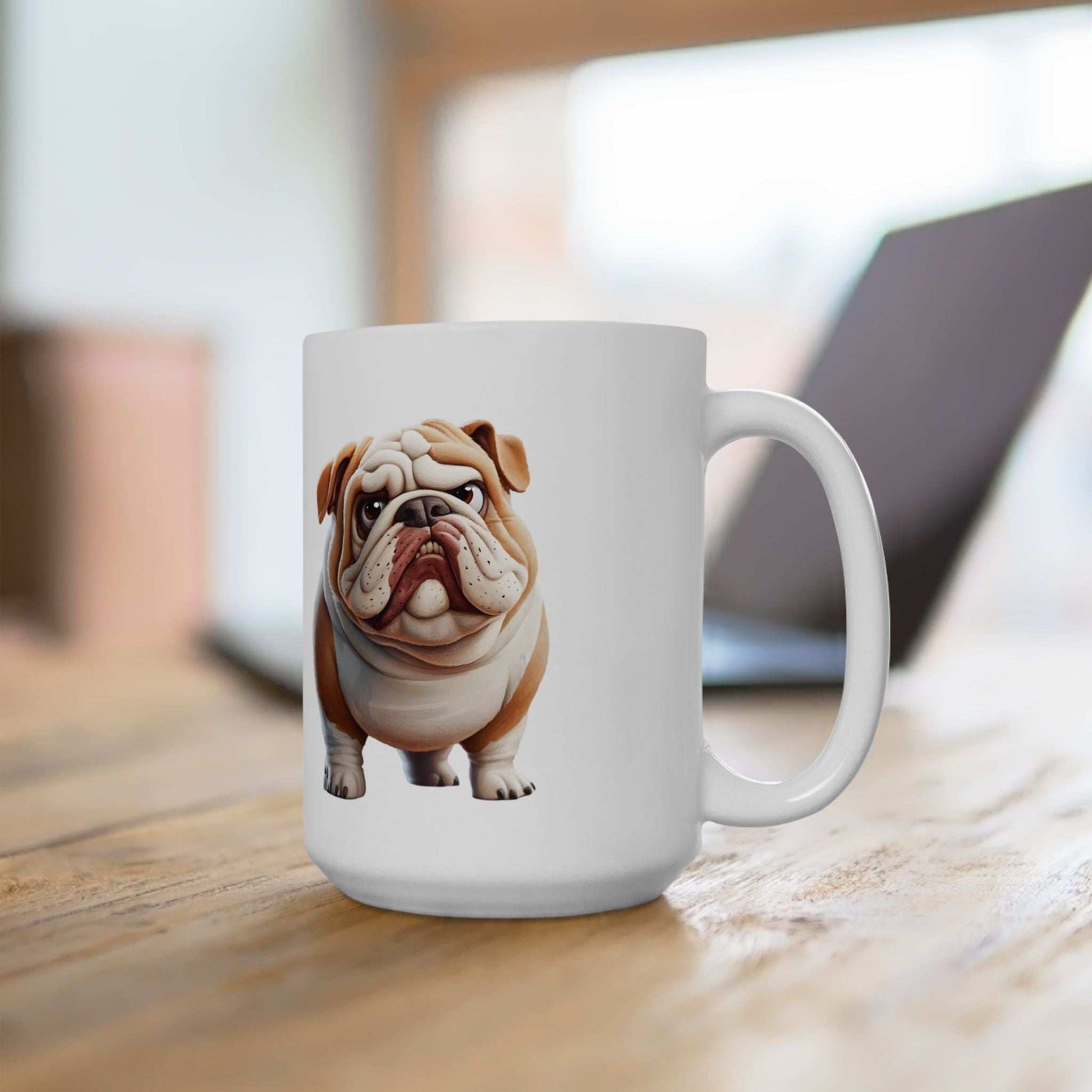 Bulldog Ceramic Mug – Perfect for Dog Lovers, 11oz & 15oz - Purrfect Pet Haven