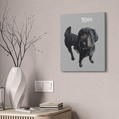 PAW-sonalized Light Grey Canvas Print | Upload Photo~Choose size - Purrfect Pet Haven