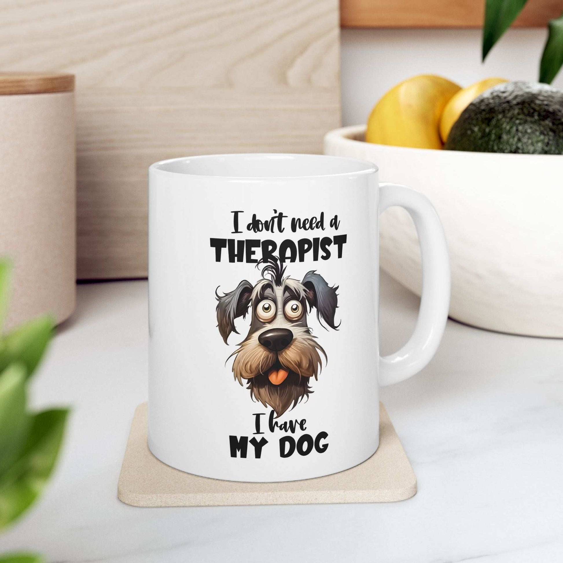Dog Lover Ceramic Mug - I Don't Need a Therapist 🐶 - Purrfect Pet Haven