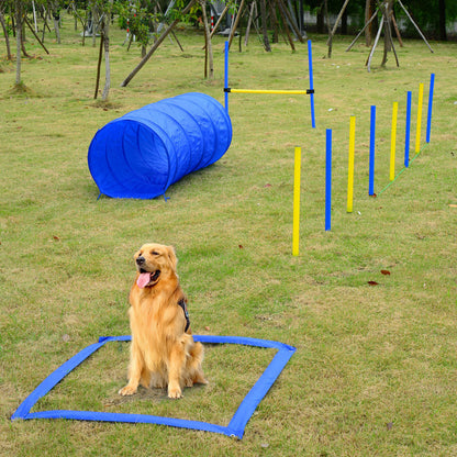 Dog Agility Equipment Set - Outdoor Obstacle Course Kit - Purrfect Pet Haven