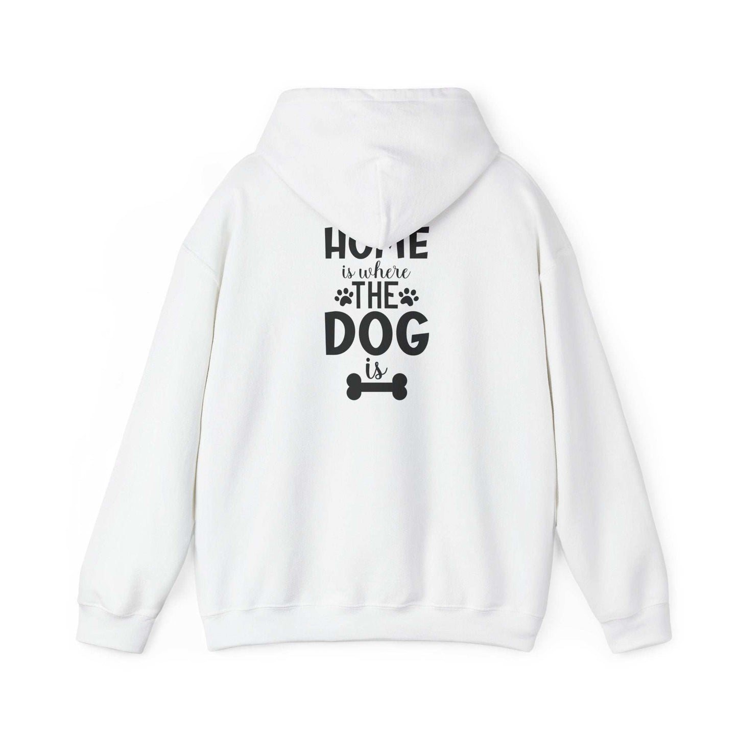 Home is Where the Dog Is Unisex Heavy Blend™ Hooded Sweatshirt | Purrfect Pet Haven