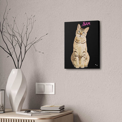 PAW-sonalized Black Canvas Print | Upload Photo~Choose size - Purrfect Pet Haven