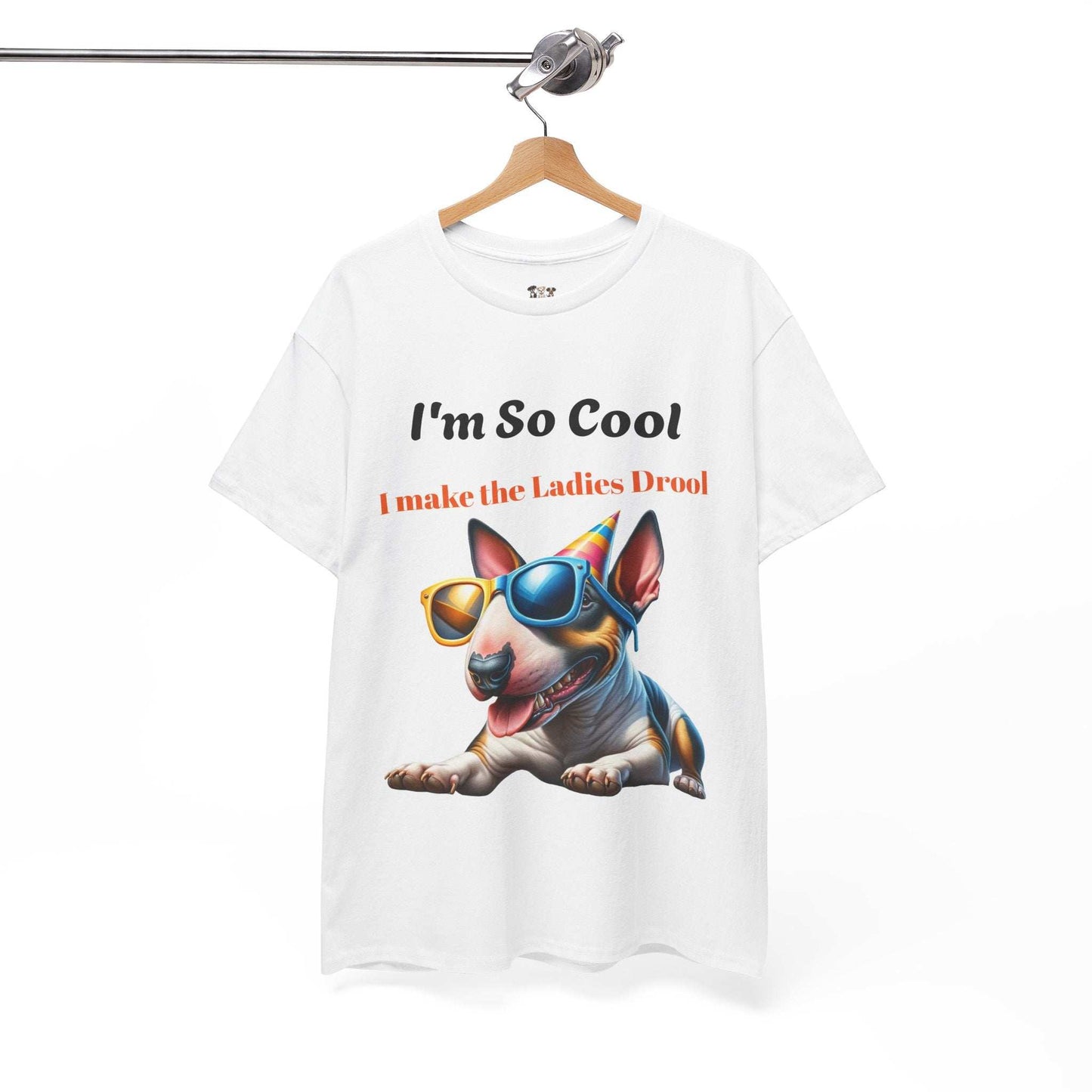 Unisex Heavy Cotton Tee - Cool Dog Graphic | I Make the Ladies Drool | Fun Pet Lover Shirt - Purrfect Pet Haven