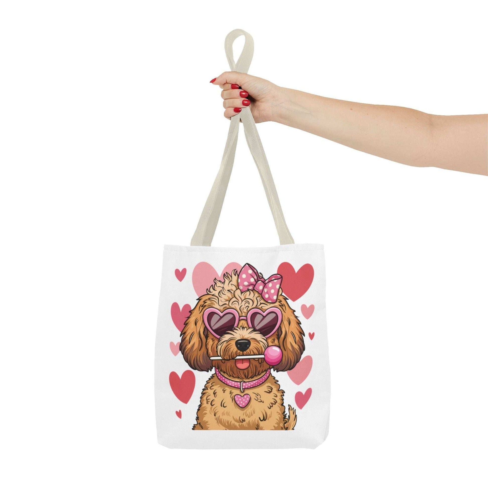 Cute Dog Lover Tote Bag with Heart Design | Purrfect Pet Haven