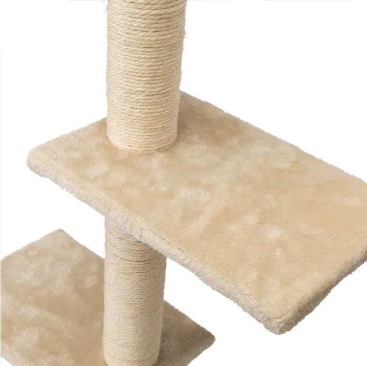 5 Pcs Wall Mounted Cat Climber Set  Floating Cat Shelves And Perches  Cat Activity Tree With Scratching Posts  Modern Cat Furniture - Purrfect Pet Haven
