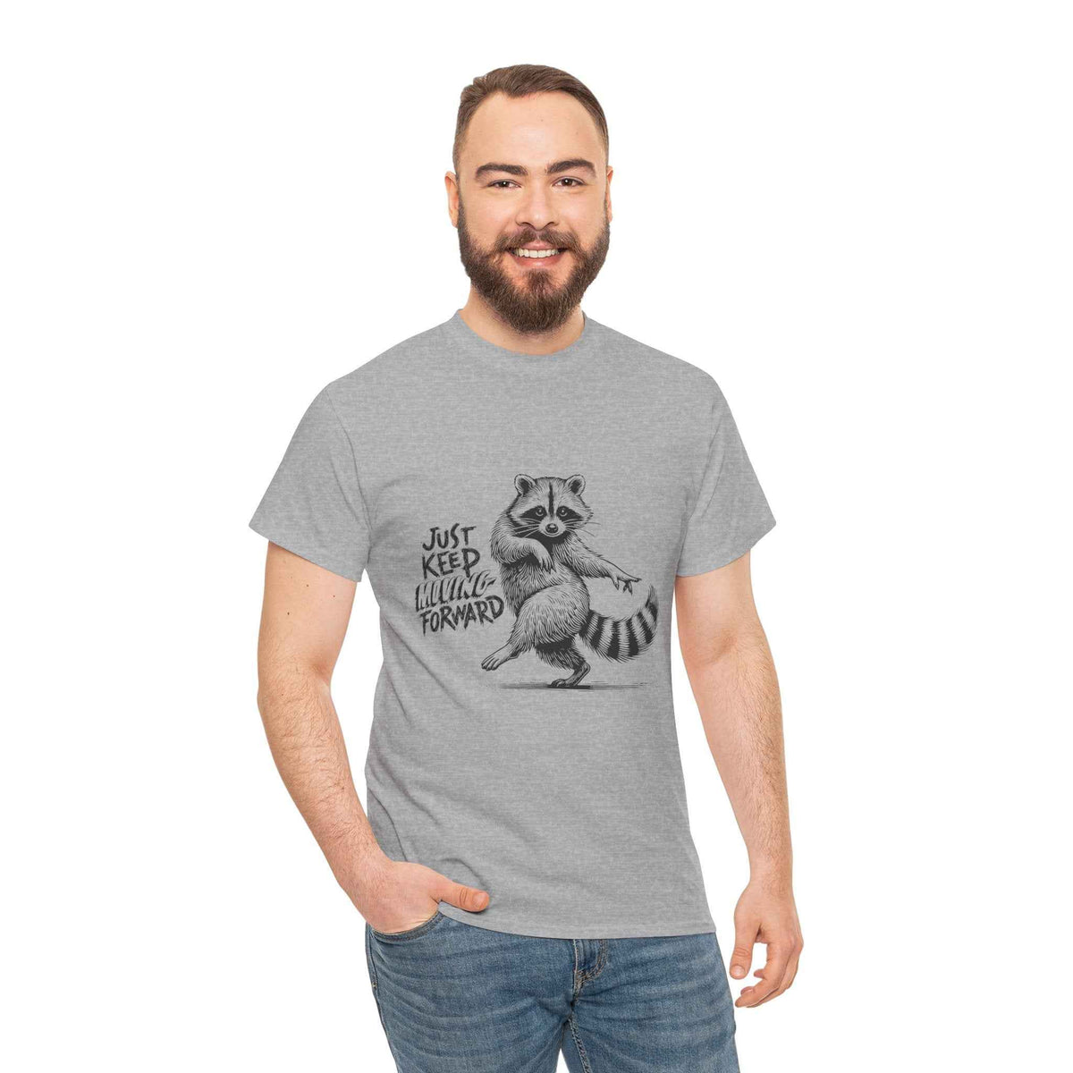 Raccoon 'Just Keep Shuffleing Forward' Tee