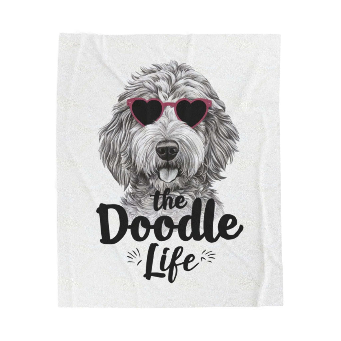 Doodle Life Plush Blanket - Cozy Goldendoodle Lover Gift - Purrfect Pet Haven