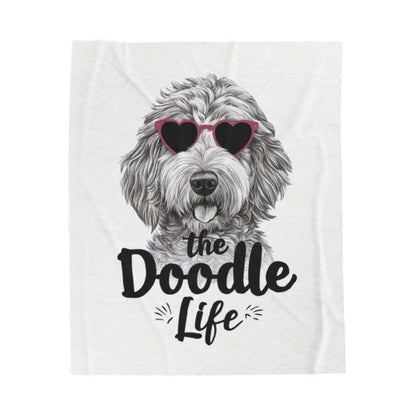 Doodle Life Plush Blanket - Cozy Goldendoodle Lover Gift - Purrfect Pet Haven