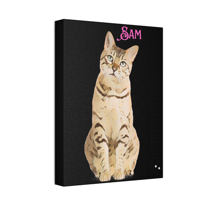 PAW-sonalized Black Canvas Print | Upload Photo~Choose size - Purrfect Pet Haven