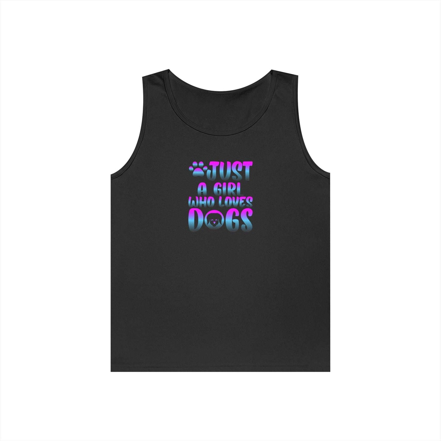 Just a Girl Who Loves Dogs Tank Top, Dog Lover Gift - Purrfect Pet Haven