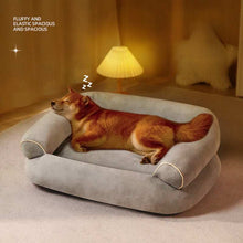 Soft Fabric Pet Sofa Bed For Dogs and Cats with Side Bolsters - Small to 3XL - Purrfect Pet Haven