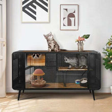 Spacious Cat House - Tempered Glass Design - Purrfect Pet Haven