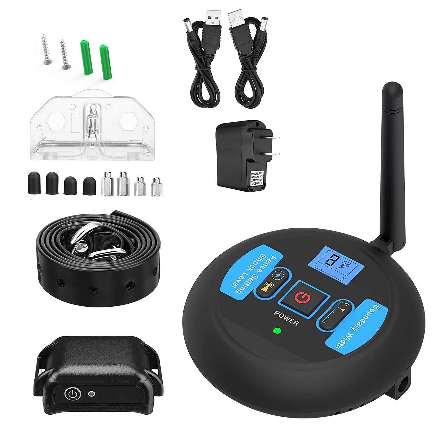 Wireless Electric Dog Fence Pet Shock Boundary Containment System Electric Training Collar For Small Medium Large Dogs - Purrfect Pet Haven