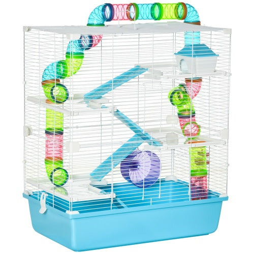 Extra-Large 23" Hamster Cage - 5-Tier with Tunnels - Purrfect Pet Haven