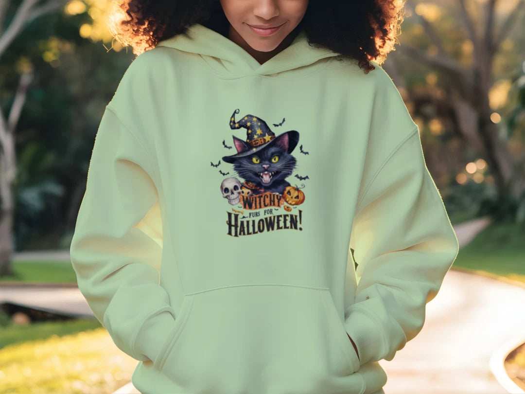 Witchy Halloween Hoodie - Mystical Spooky Season Sweatshirt for Witches - Purrfect Pet Haven
