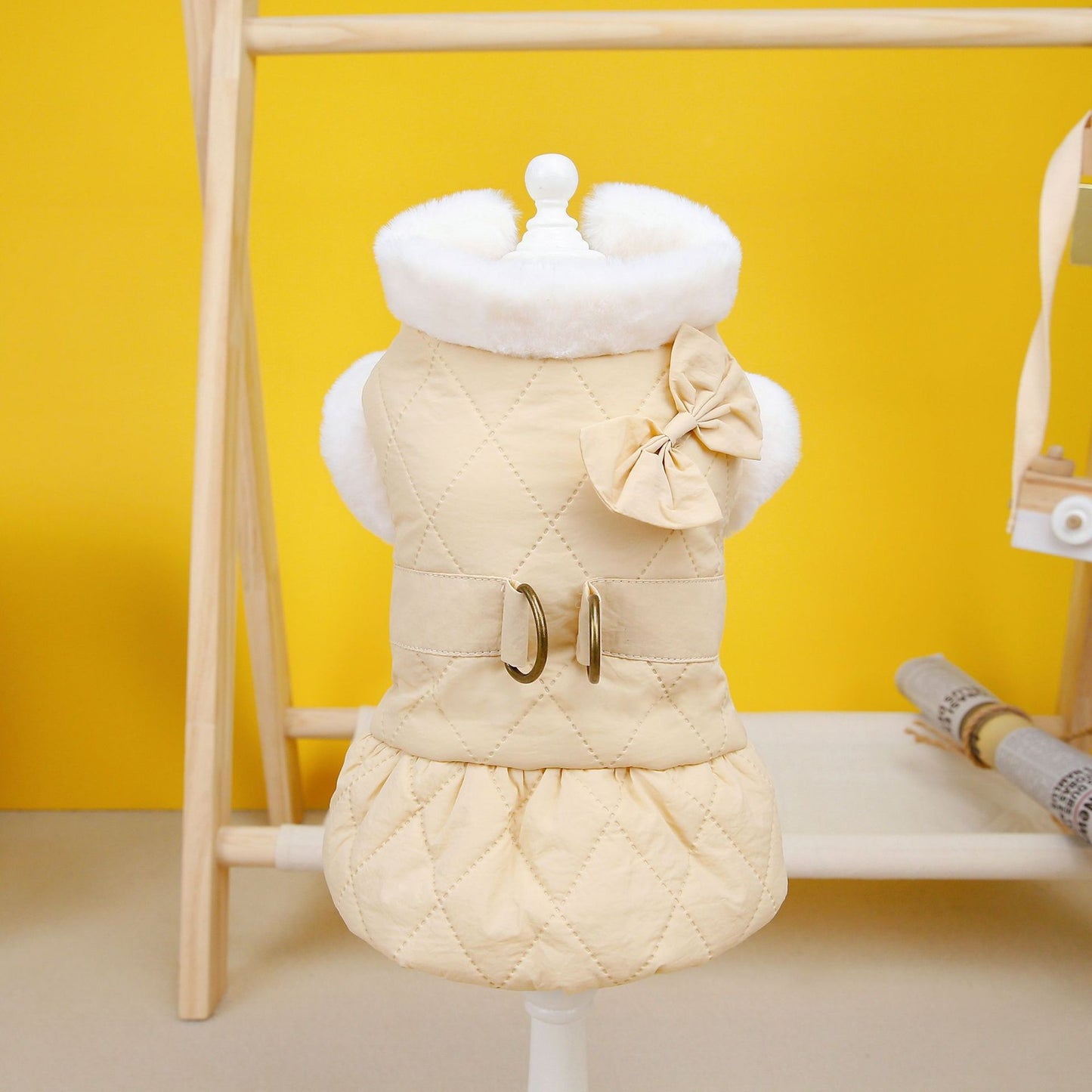 Butterfly Dreams Dress - Small Dog Cotton-Padded Outfit - Purrfect Pet Haven
