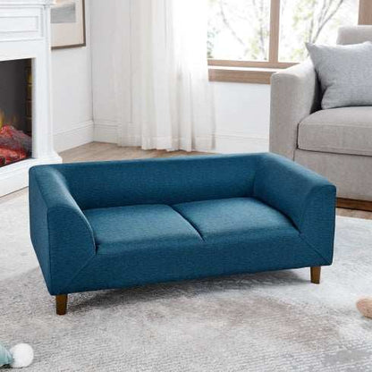 Pet Sofa With Backrest And Armrests, Modern Rectangular Pet Sofa Suitable For Medium And Large Dogs, Soft Cushion Comfortable Dog Sofa - Purrfect Pet Haven