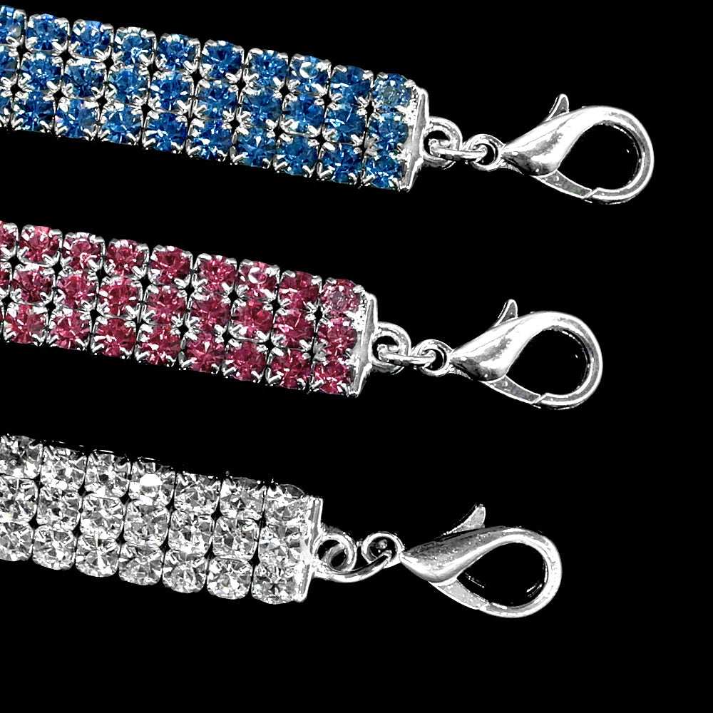 Crystal Bling Rhinestone Dog Collar for Small Medium Dogs Cats - Purrfect Pet Haven