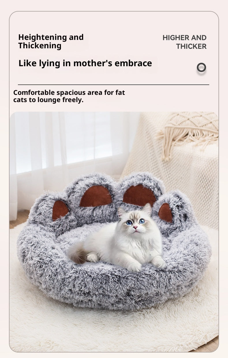 Pet Bed - Round Plush Thickened for Dogs & Cats - Purrfect Pet Haven