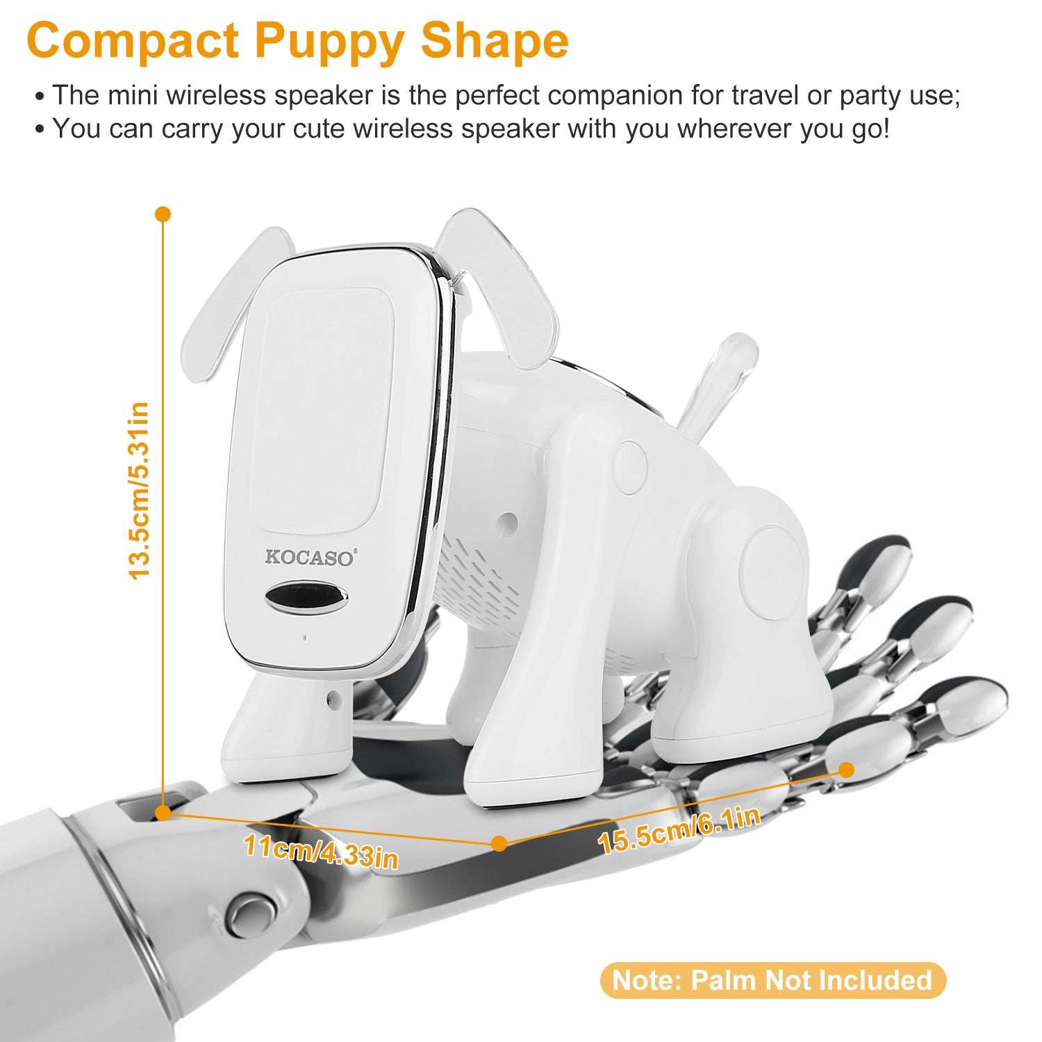 Cute Puppy Dog Wireless Speaker - Portable Bluetooth Music Player - Purrfect Pet Haven
