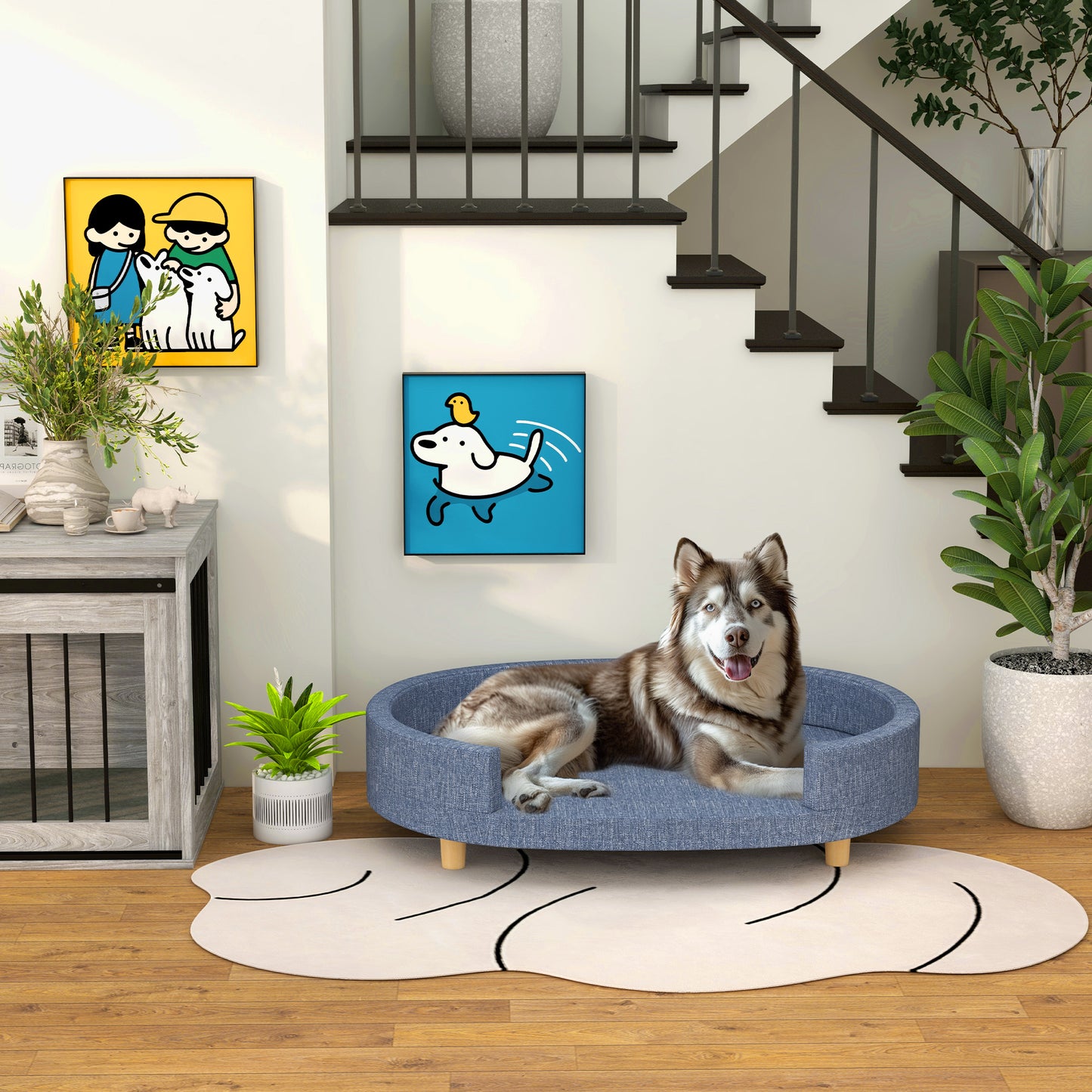 Dog Couch for Large Dogs - Washable & Elevated Sofa Bed - Purrfect Pet Haven