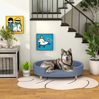 Dog Couch for Large Dogs - Washable & Elevated Sofa Bed - Purrfect Pet Haven
