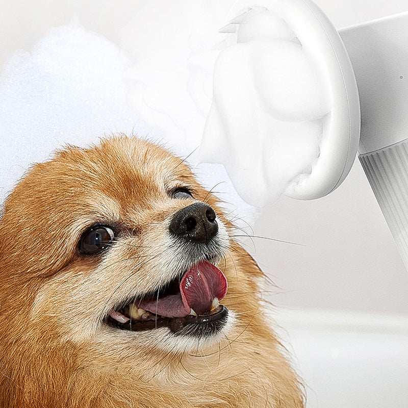 Automatic Foaming Silicone Bristles Pet Bathing Brush- USB Charging - Purrfect Pet Haven