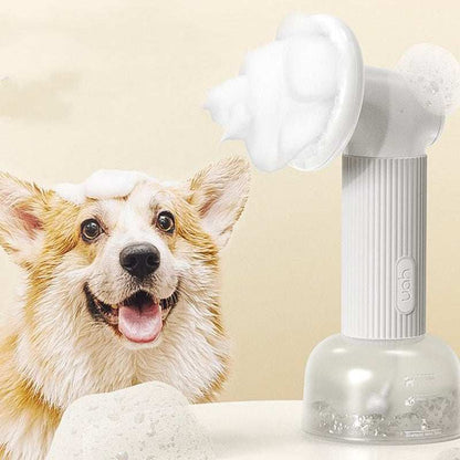 Automatic Foaming Silicone Bristles Pet Bathing Brush- USB Charging - Purrfect Pet Haven