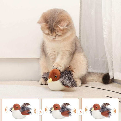 Interactive Simulated Bird Toy for Cats Realistic Design - Non-Removable Battery Powered - Purrfect Pet Haven