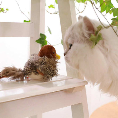 Interactive Simulated Bird Toy for Cats Realistic Design - Non-Removable Battery Powered - Purrfect Pet Haven