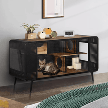 Stylish and Functional Cat House with Tempered Glass - Purrfect Pet Haven