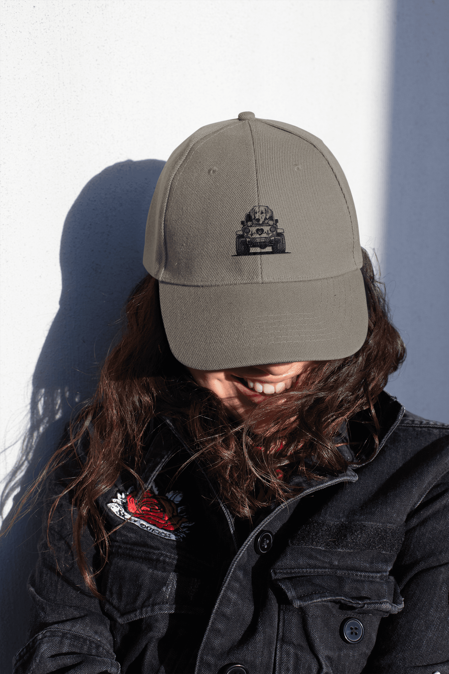 Embroidered Golden Retriever Jeep Hat - Vintage Distressed Cap - Purrfect Pet Haven