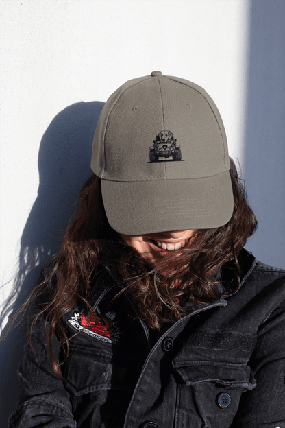 Embroidered Golden Retriever Jeep Hat - Vintage Distressed Cap - Purrfect Pet Haven