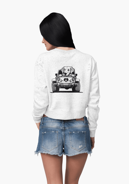 Golden Retriever Jeep Sweatshirt - Dog Lover's Heavy Blend - Purrfect Pet Haven