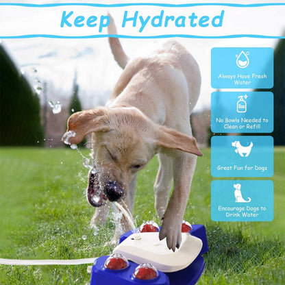 Smart Dog Water Fountain - Step-Activated Outdoor Sprinkler & Dispenser - Purrfect Pet Haven